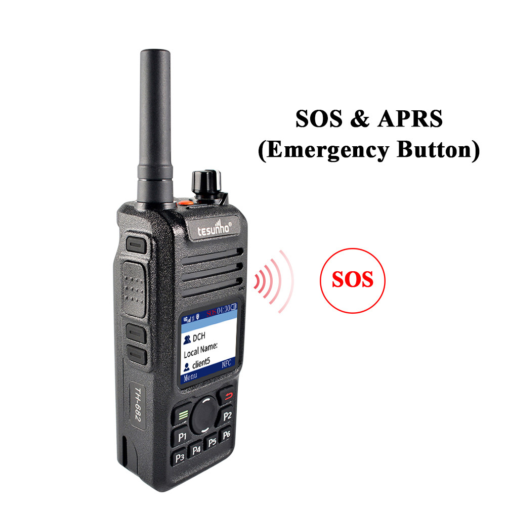 SOS Smart PTT Radio Over IP With SIM TH-682 Tesunho